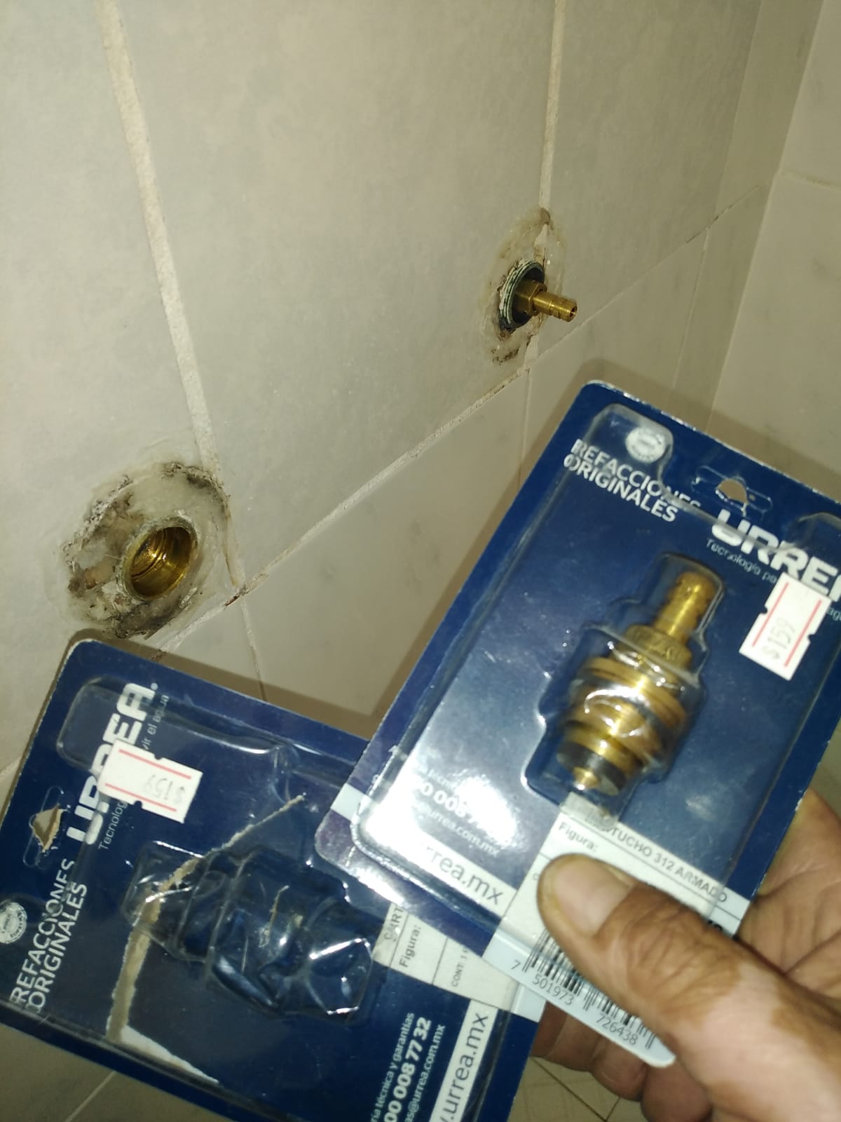 Cambio de cartucho en regadera